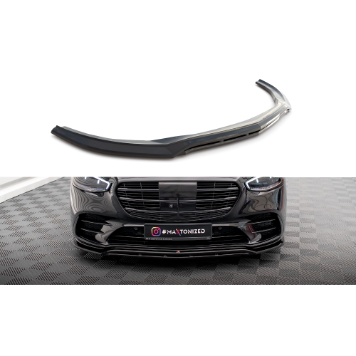Σπόιλερ εμπρός προφυλακτήρα της Maxton Design για Mercedes-Benz S-Class AMG-Line (W223) Σπόιλερ εμπρός προφυλακτήρα της Maxton Design για Mercedes-Benz S-Class AMG-Line (W223)